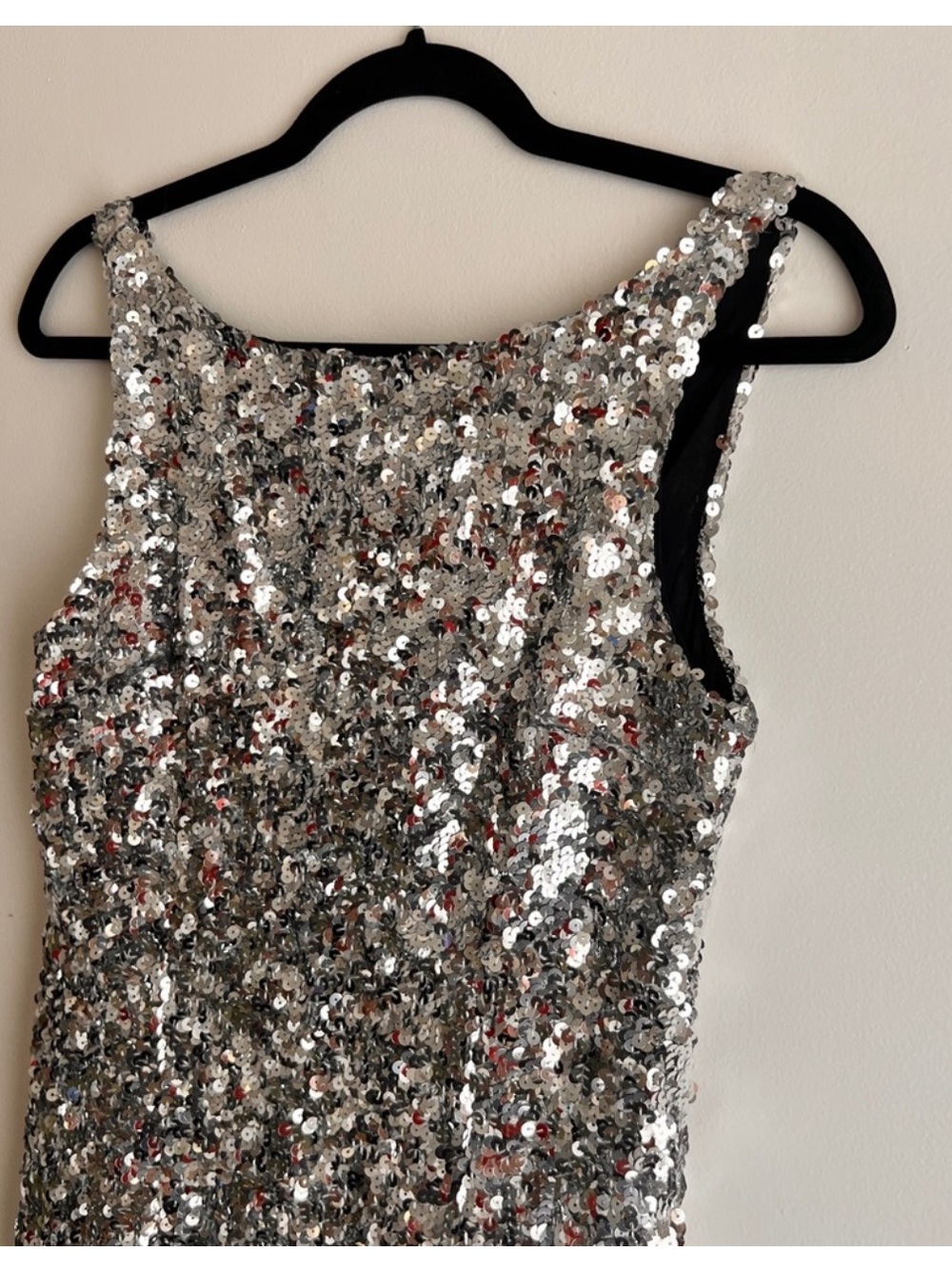 Bebe sparkle silver dress size 4 - Picture 4 of 6